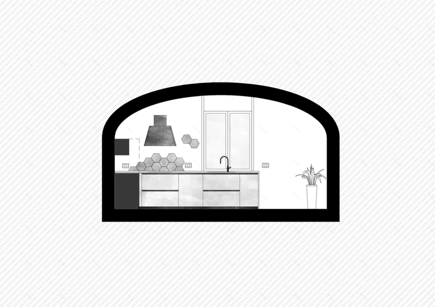 乡村工业风别墅厨房设计-10