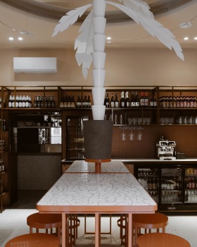 快餐店，RAJ pizza people wine丨Damian Kozłowski设计