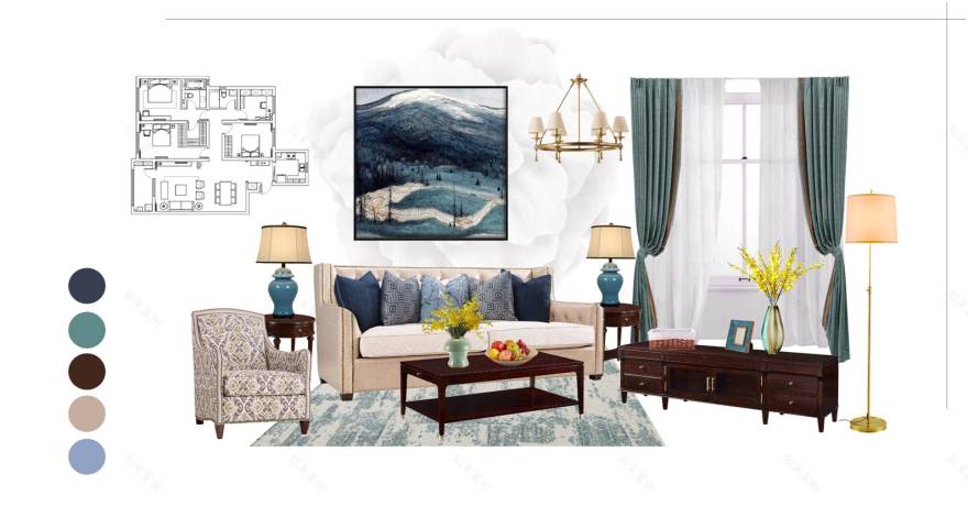 米夏软装打造优雅美式家居,温暖一家人的异国生活-18