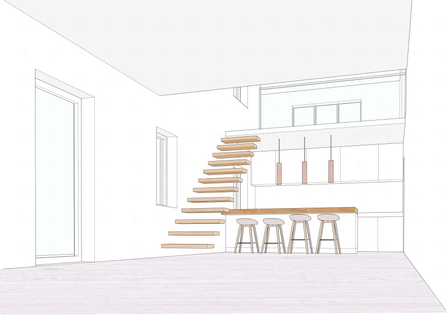 乡村别墅的现代重生 | 双层空间与自然光的完美融合-10