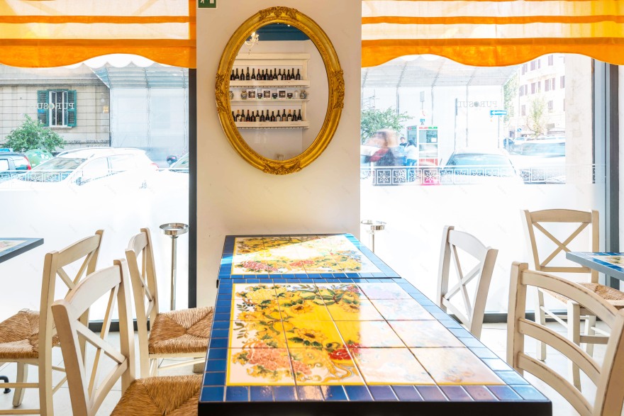 罗马"Puro Sud"餐厅 | 自由风格与地中海色彩的完美融合-9