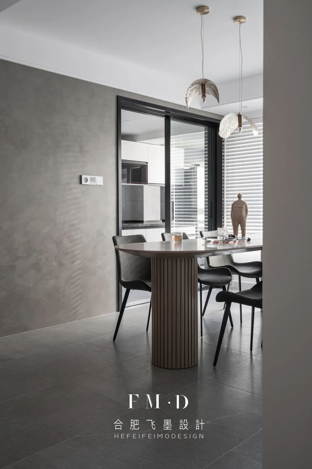 148㎡现代简约家,进门就是悬浮玄关柜++ 水泥墙,想法实在太大胆!-51