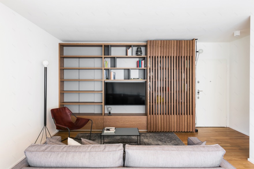 米兰优雅灰调公寓,经典与现代的碰撞-19