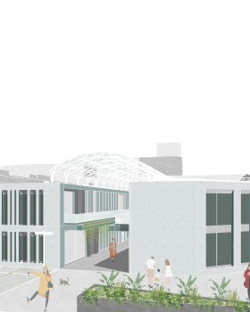 Multifunctional building-STREET MALL