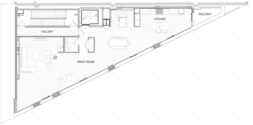 100 Franklin 住宅楼丨美国纽约丨Palette Architecture-56