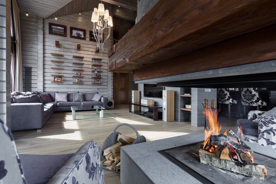 雪域风情 | Courchevel 风格木屋设计-4