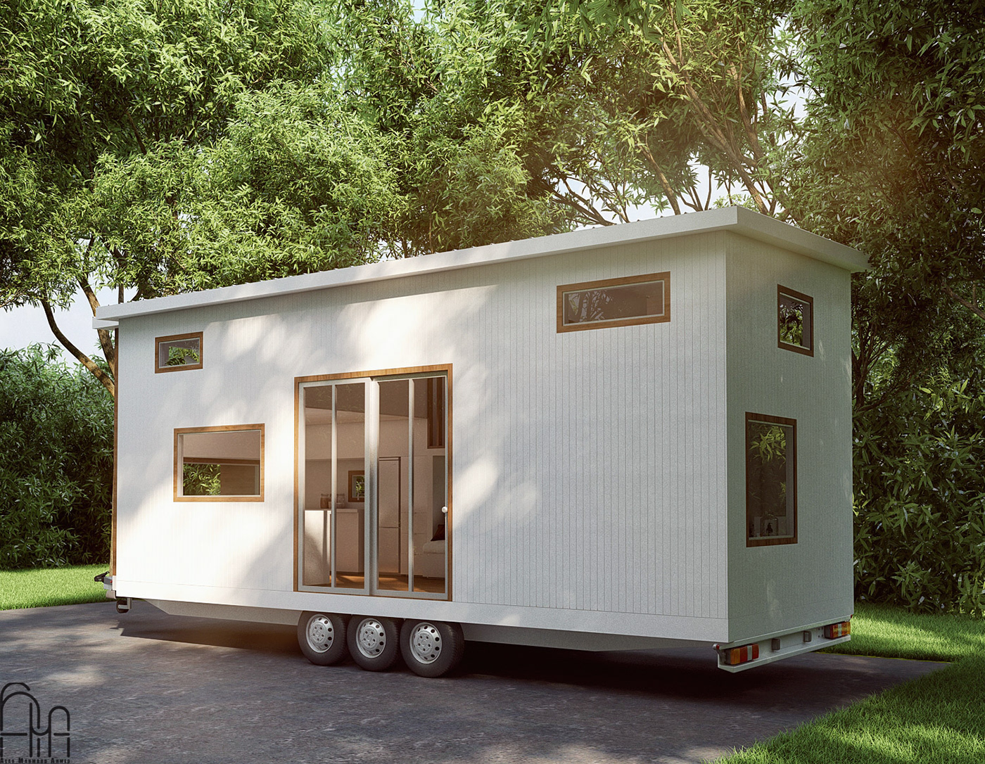 Tiny House On Wheels · 白色风情的移动小屋设计丨澳大利亚-2