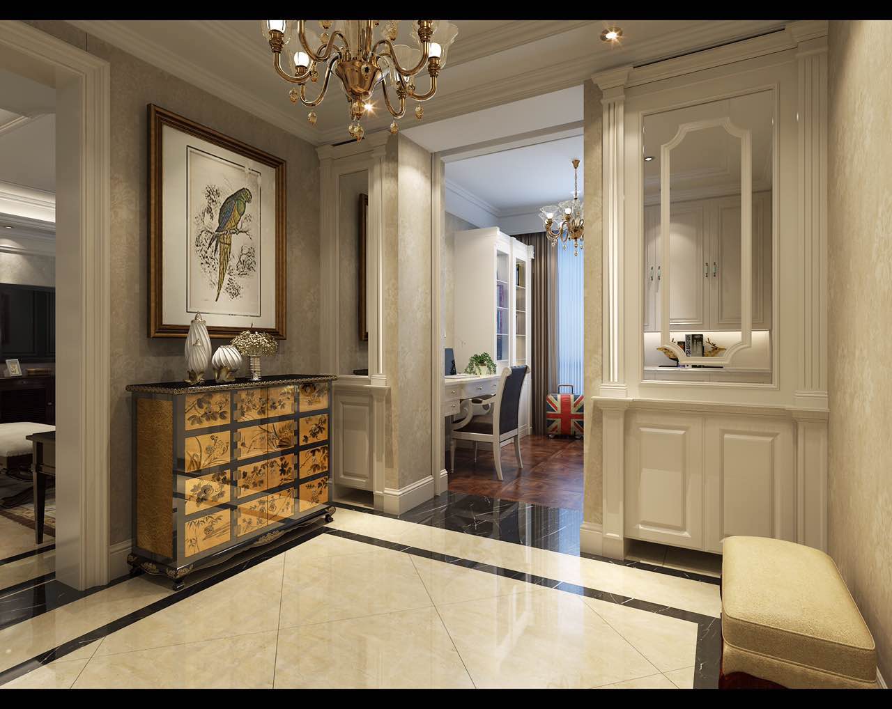 西安天鹅堡美式家居别墅设计-14