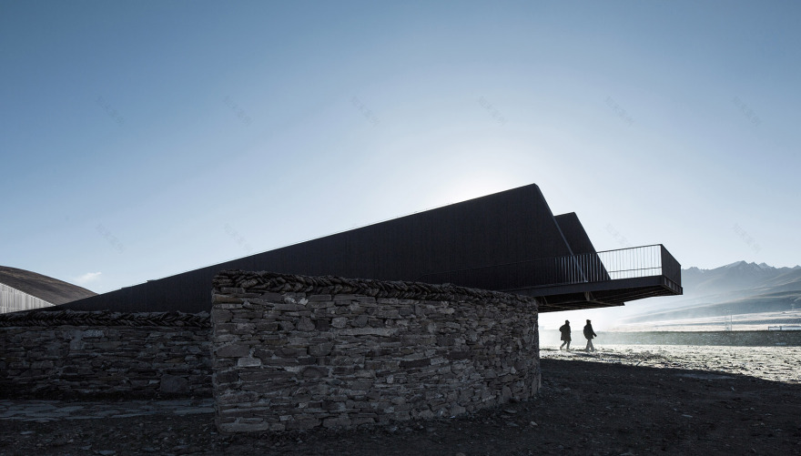 雪山下的神圣黑帐篷——藏地观景平台设计-59