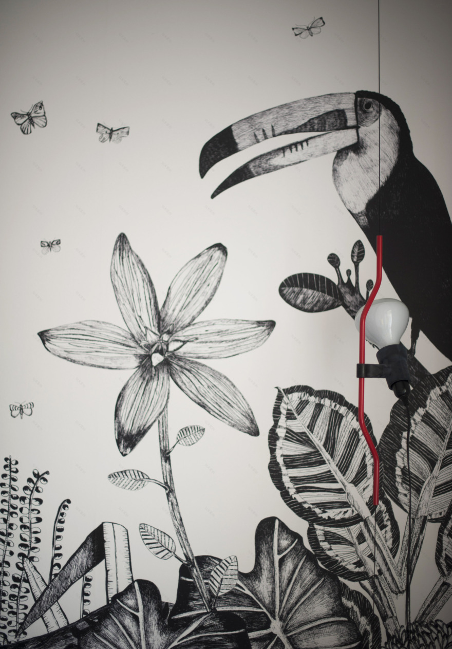 黑白碰撞的简约海景公寓-28