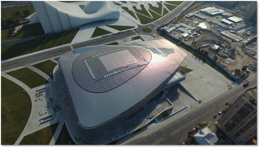 阿塞拜疆巴库会议中心,铝质墙面呈现自然质感-2