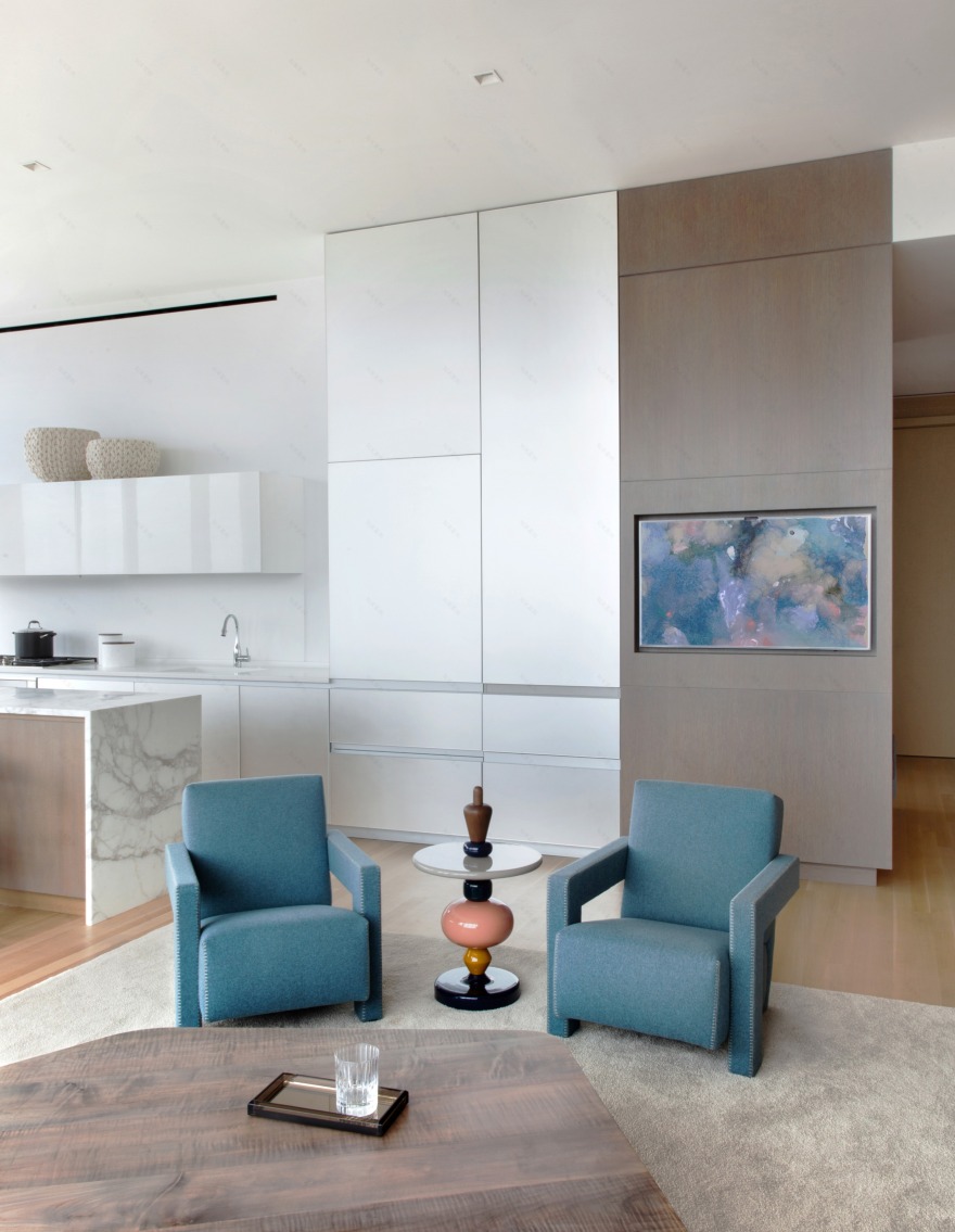 曼哈顿“Jenga 大楼”的温馨家庭公寓设计-1