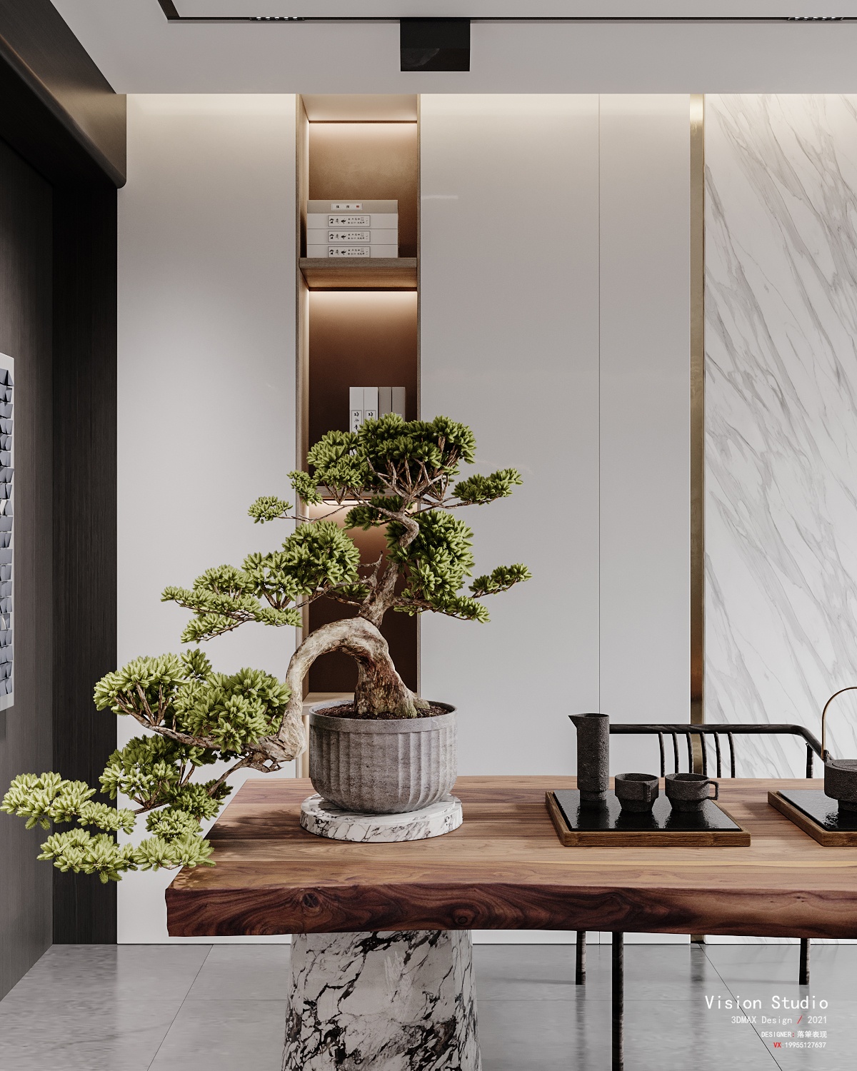 落筆視覺 |暗黑现代别墅-5