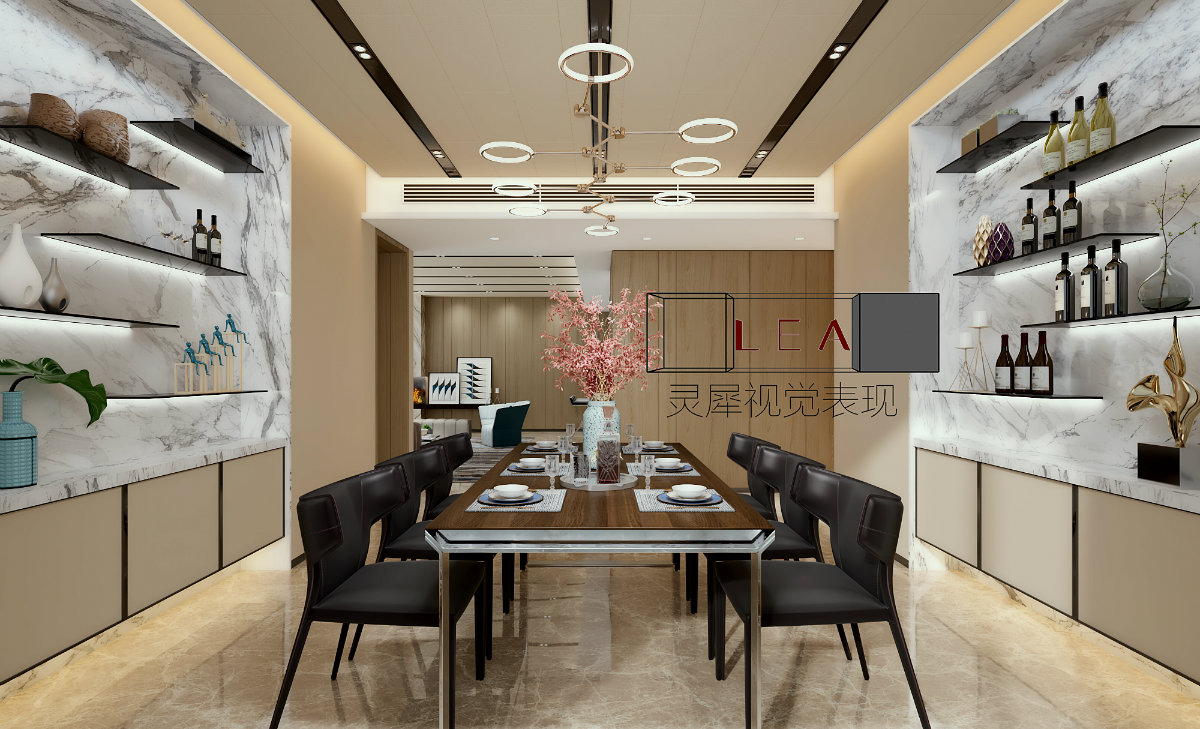 一个样板间的效果图表现-5