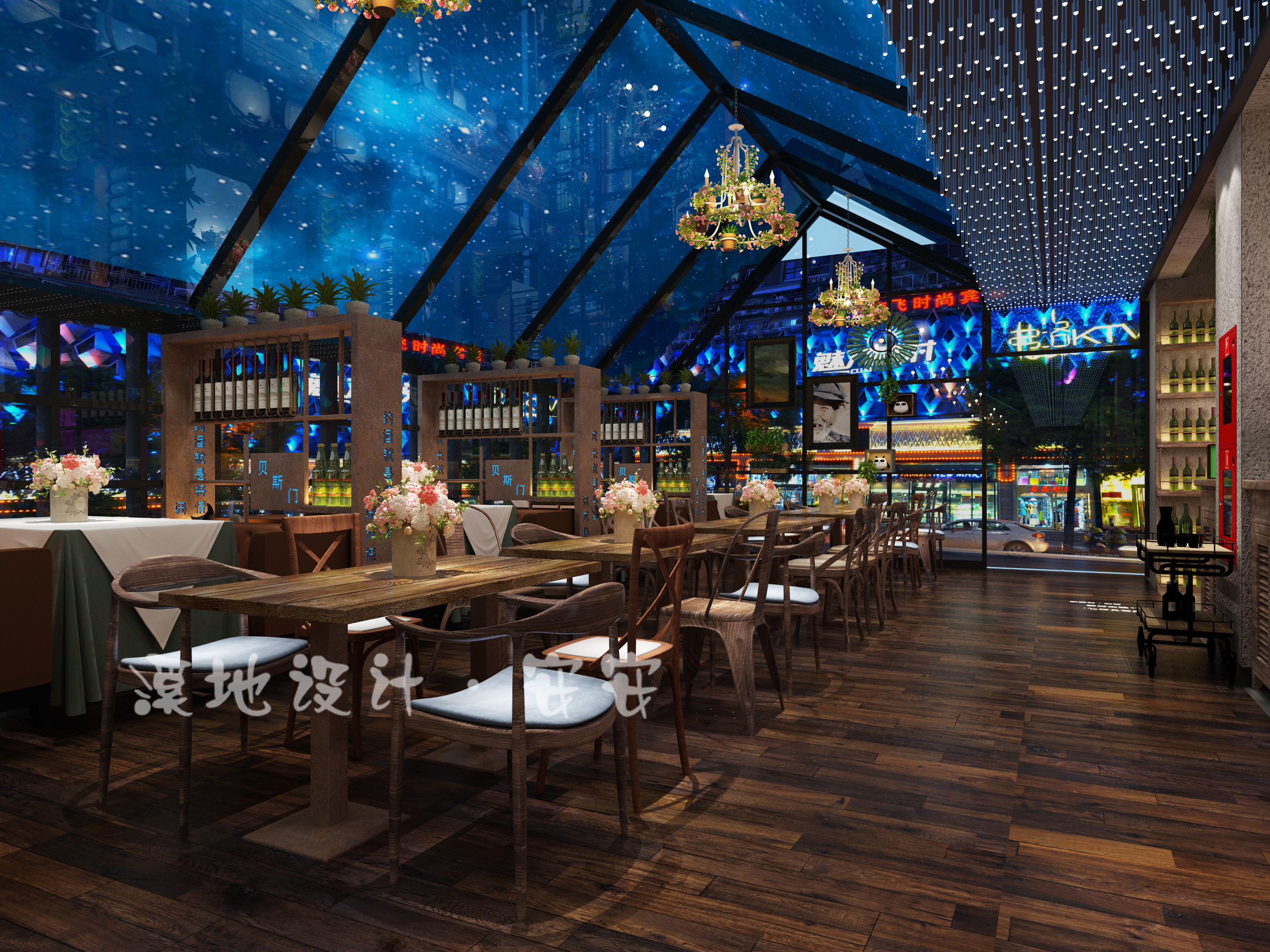 音乐餐吧静吧慢摇吧酒吧大厅前台案例-2