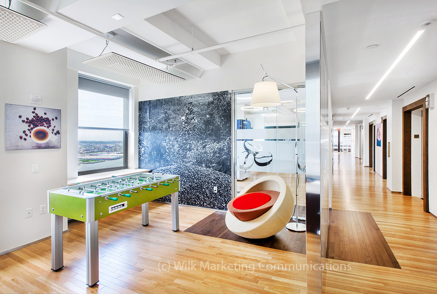 纽约 Lavazza 总部 | 800 平米全景玻璃室的创意设计-4