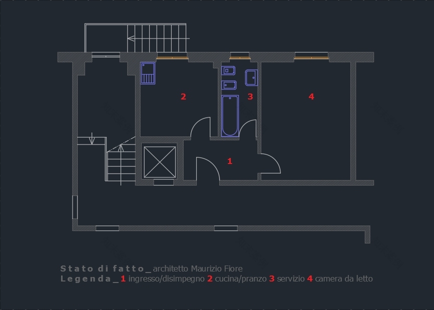 米兰 Portello 小户型改造,极简“全白”设计打造舒适温馨生活空间-5