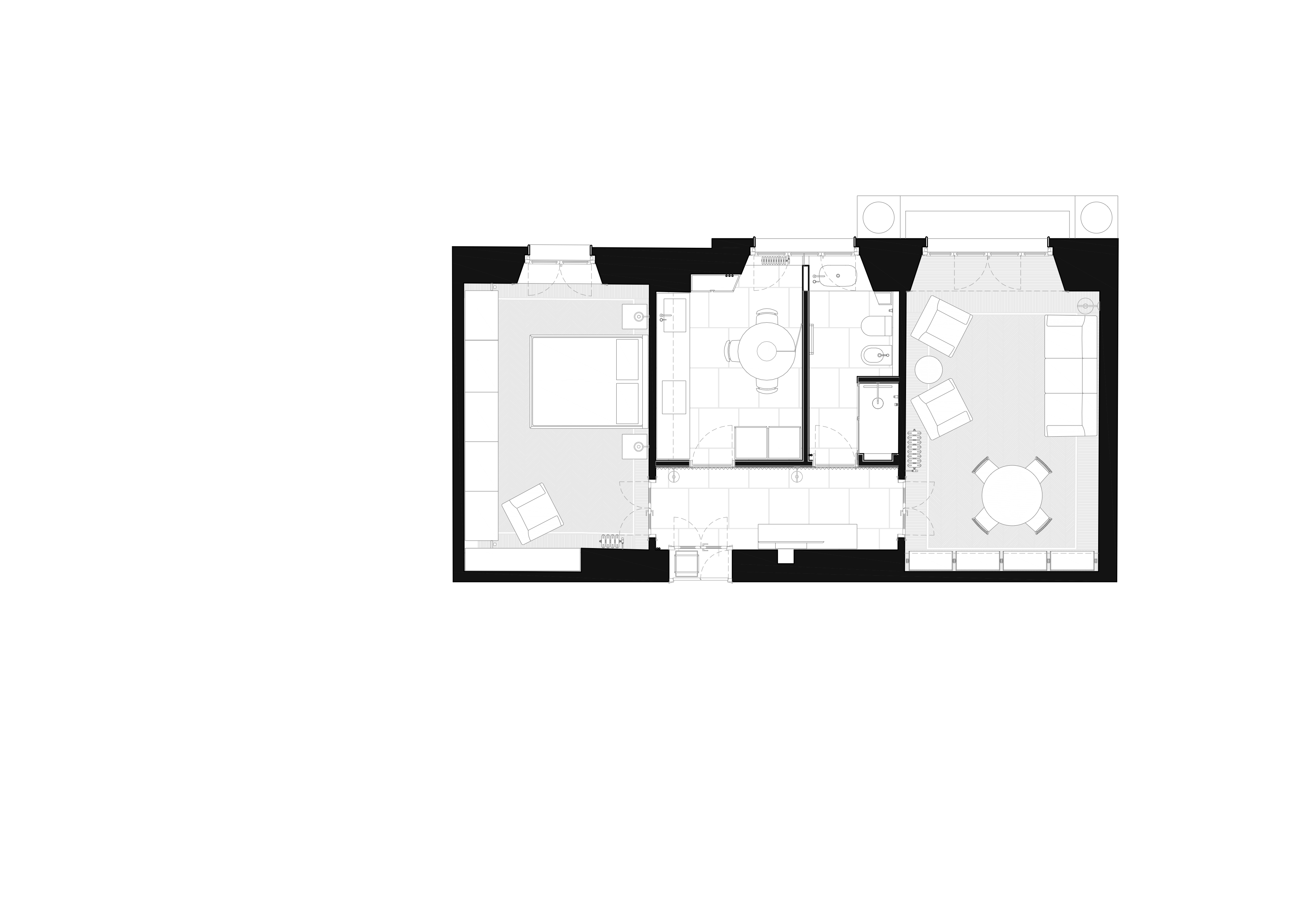 Milan 老建筑中的 70 平米精致室内设计-15