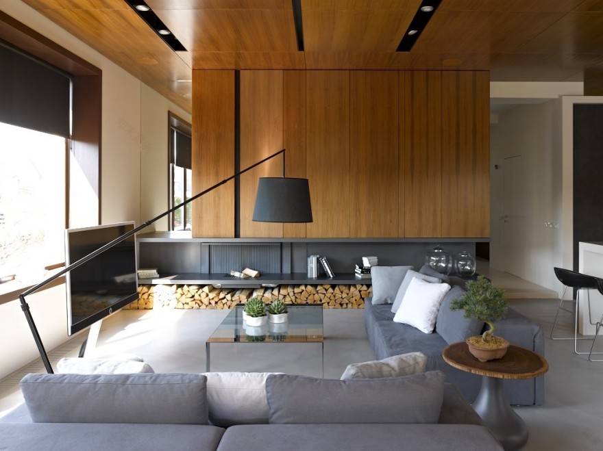 莫斯科乡村别墅的简约温馨室内设计-0