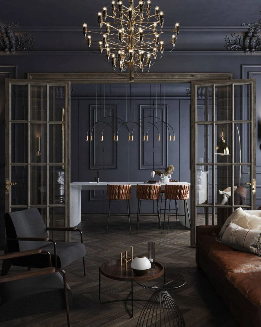 Mossebo 设计团队打造大气一居室,古典与现代完美融合-109