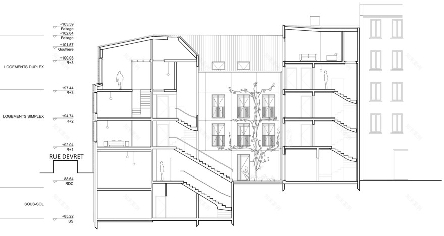 巴黎市郊公寓更新改造丨法国巴黎丨mobile architectural office-69