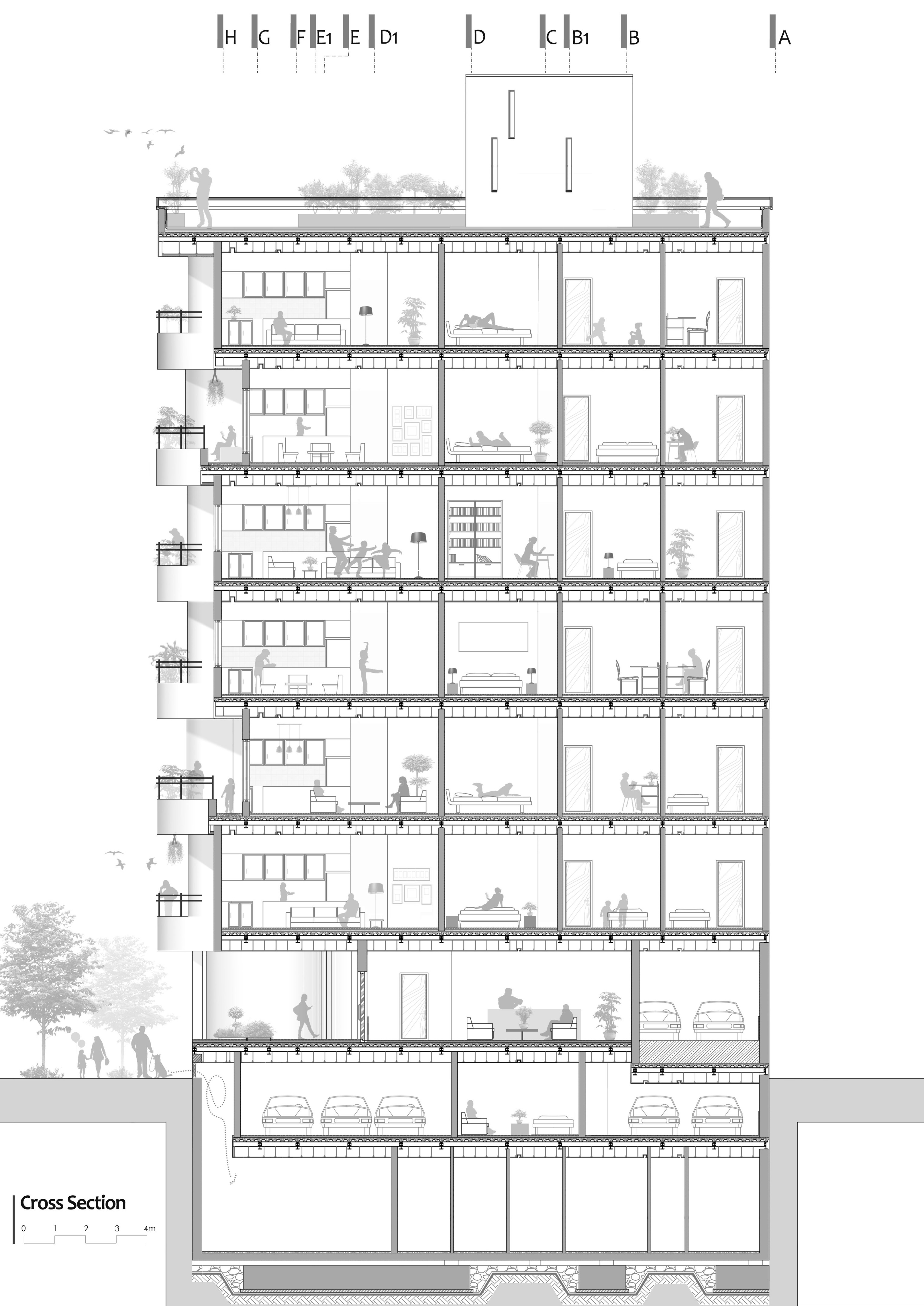 戈拉夫尚住宅区丨伊朗德黑兰丨BonnArq Architects-27