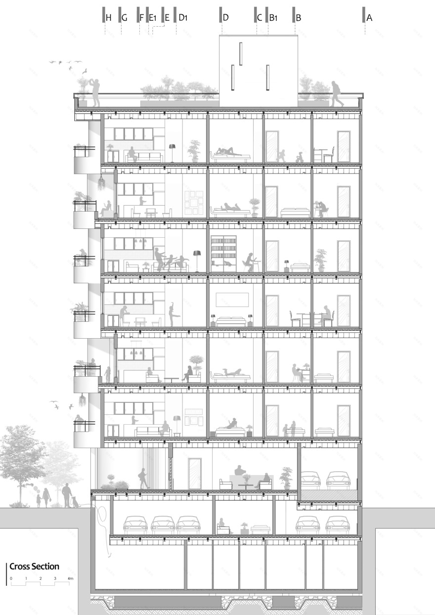 戈拉夫尚住宅区丨伊朗德黑兰丨BonnArq Architects-27