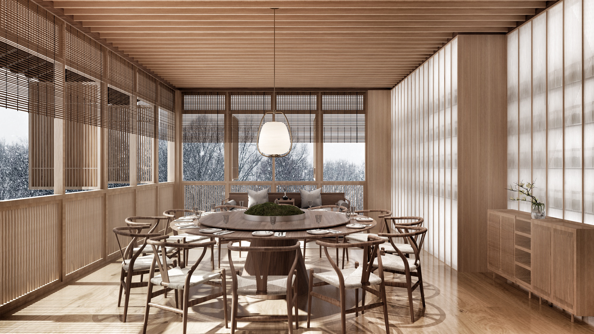 中餐厅丨张杺作品：西湖玉泉苑餐厅-12