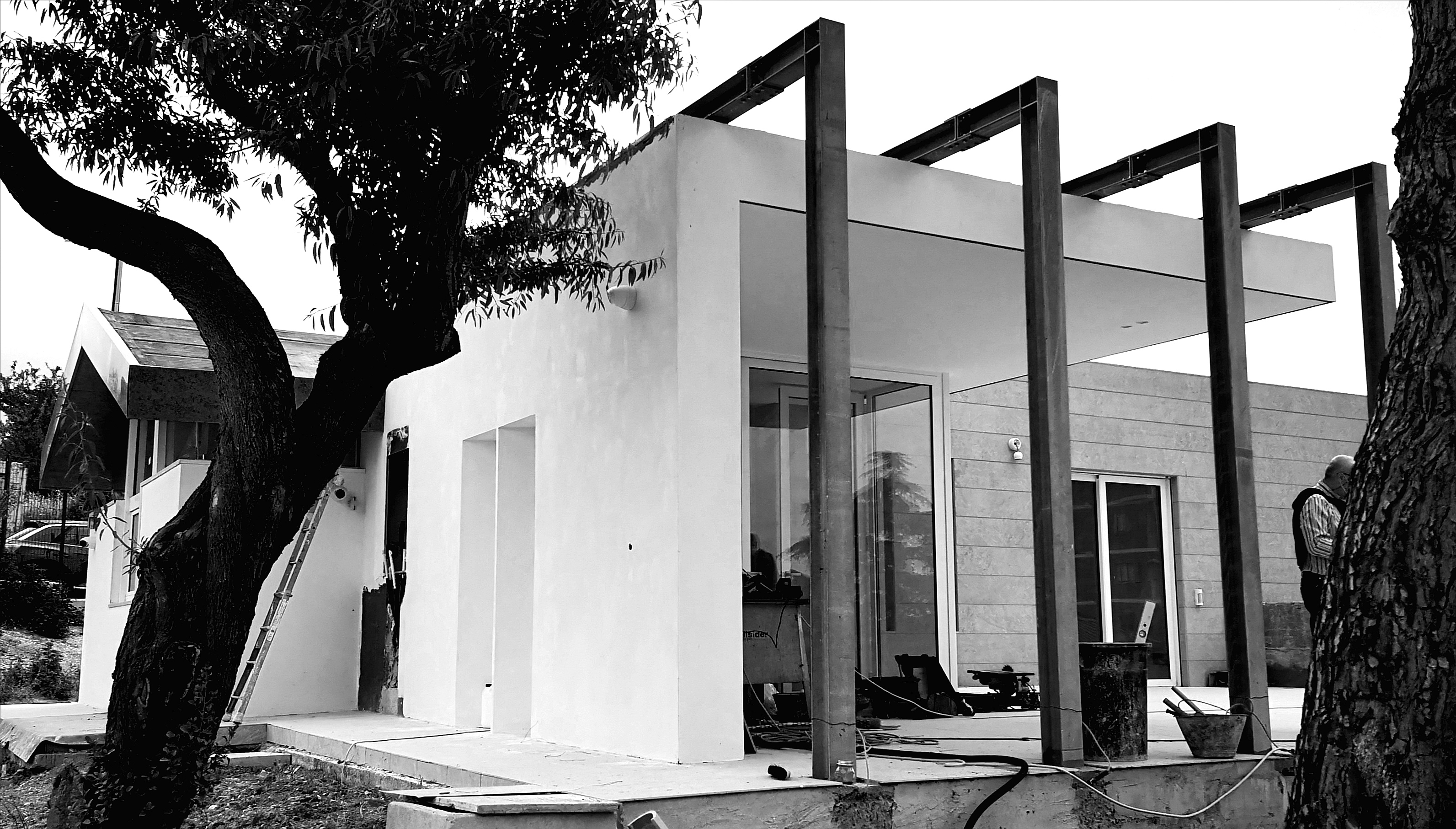 意式乡村别墅重建，钢铁结构抗地震-13