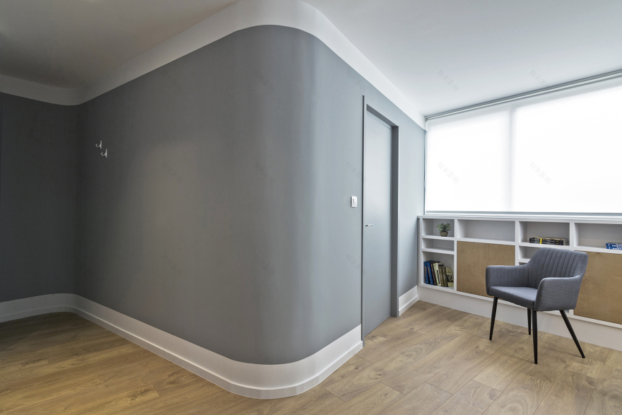 S 形元素分隔功能,60 平米骨科诊所的高效设计-5