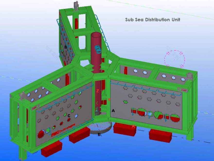 高效精准的美国深海石油平台钢结构详图设计-4