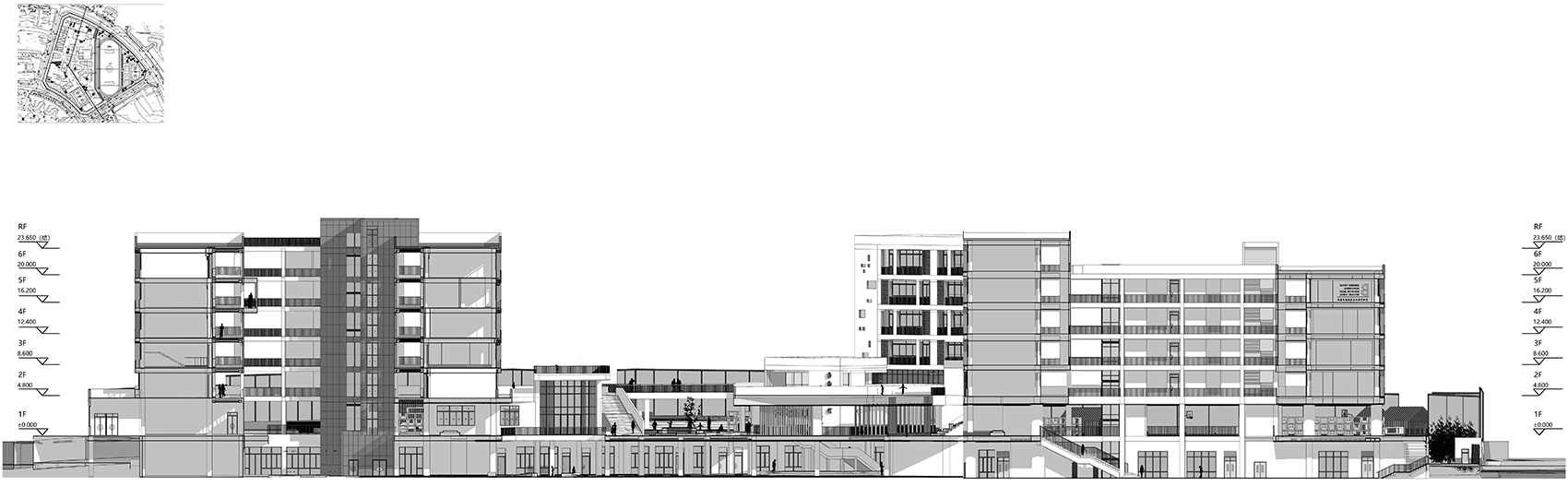 深圳福田区梅香学校/“街院”意向在校园建筑中的在地演绎-100