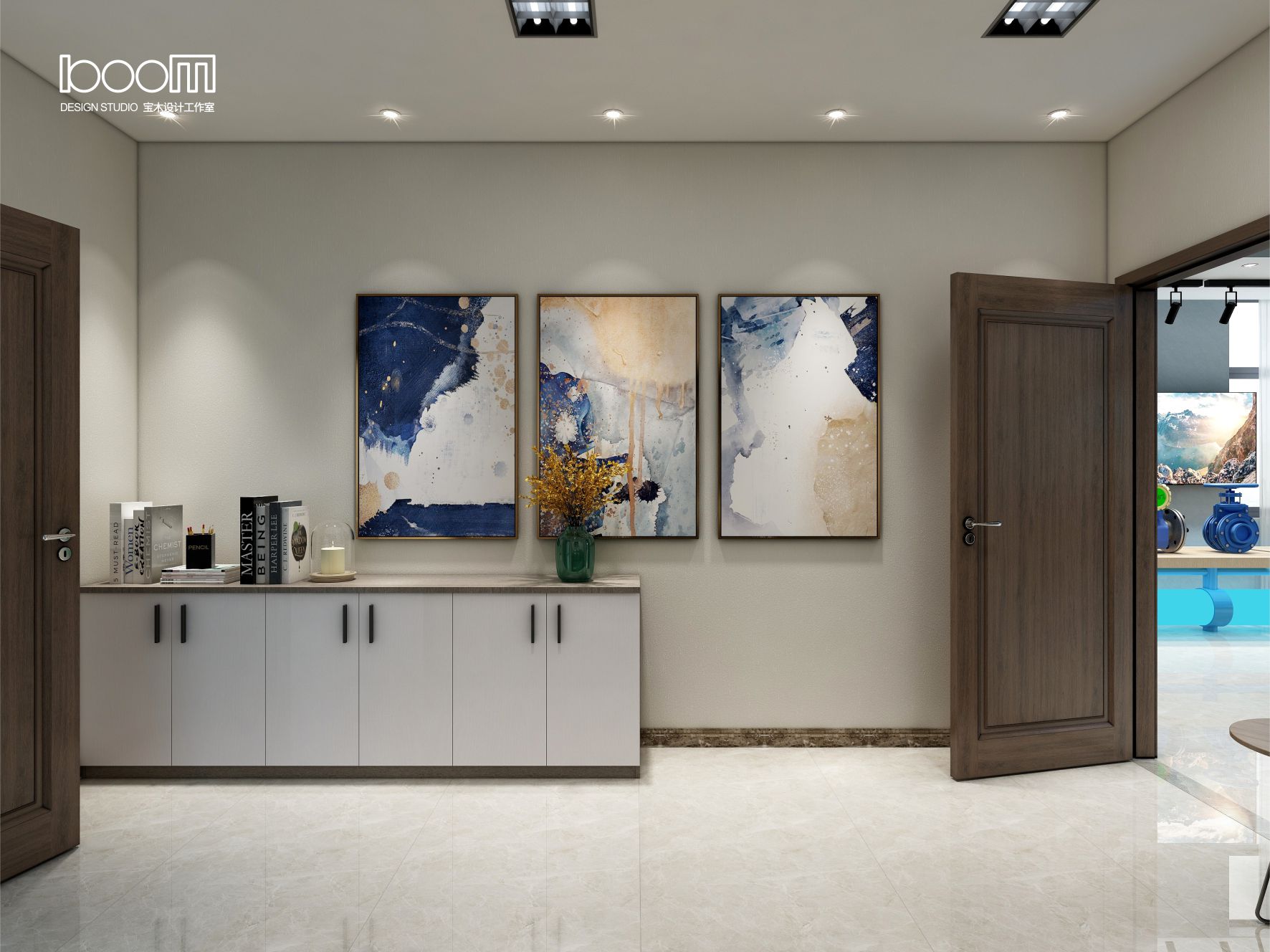 多功能展厅，集会议、教学，展示一体，企业主体为城市管网建设配套，客户要求将管...-18