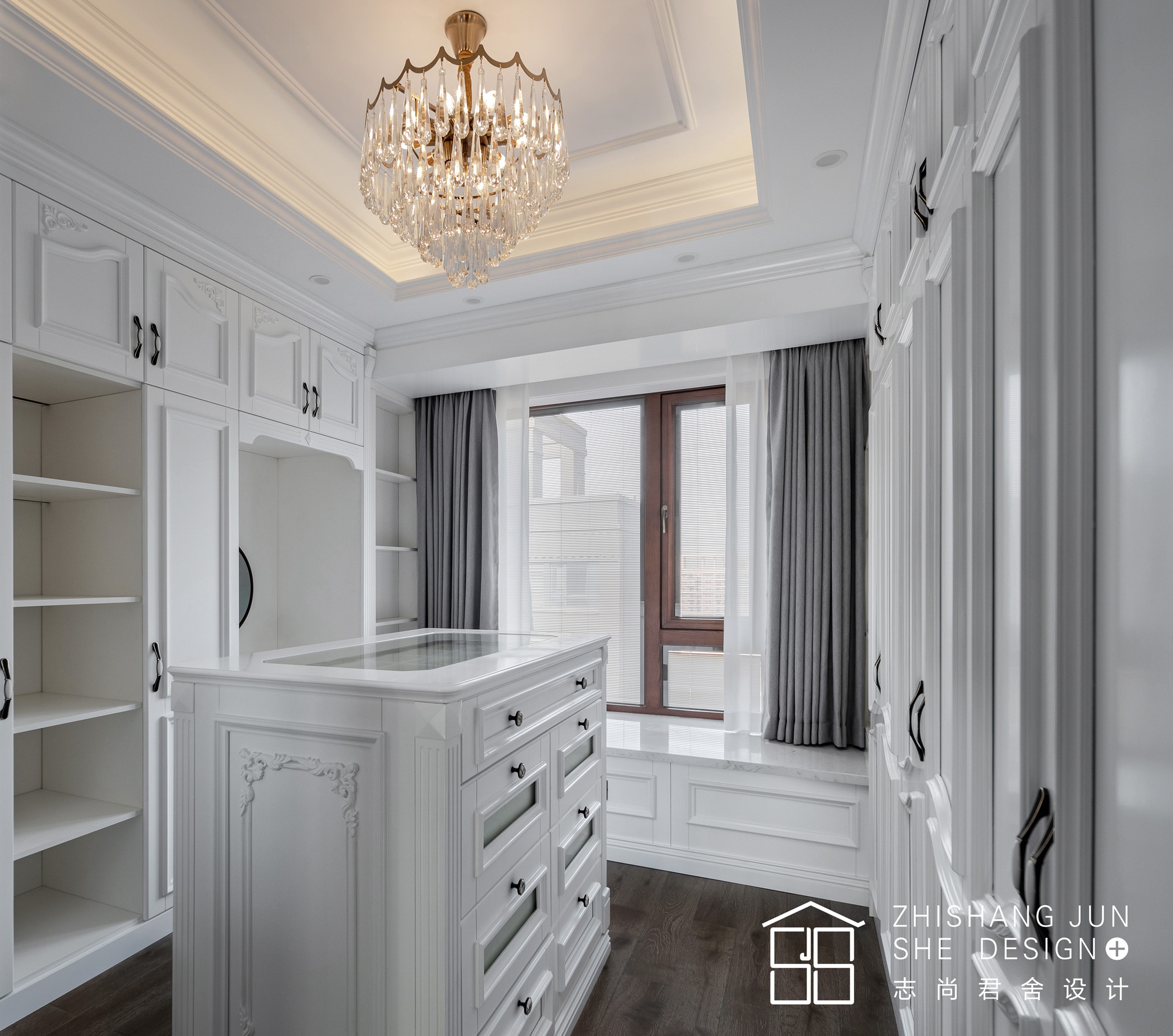 浪漫优雅，150㎡精装改造；低调内敛宁静优雅的法式，谁能不爱|志尚君舍设计-10