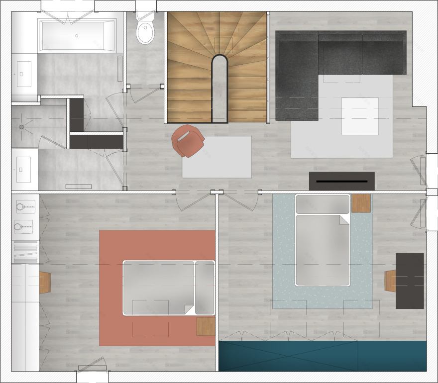 巴黎郊区百年别墅的现代重生-48