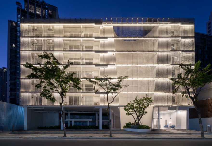 曼谷 Blu395 公寓建筑 | 创意钢格屏风呈现城市变迁-18