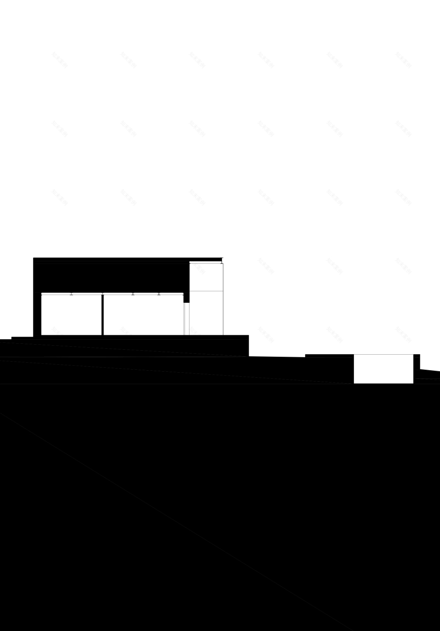嵌入山丘的简约之家-10