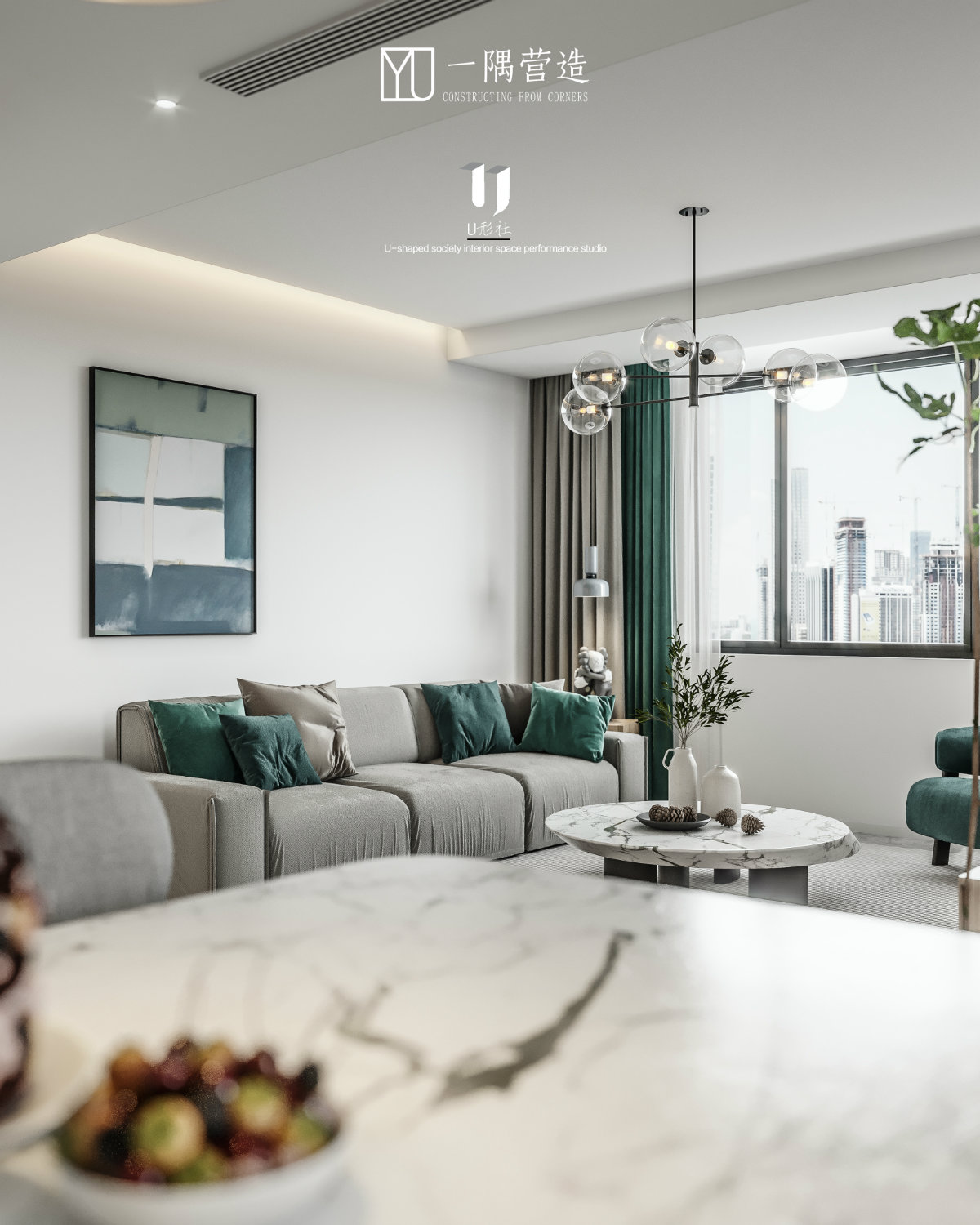 金色名门小区一隅营造平层设计-8