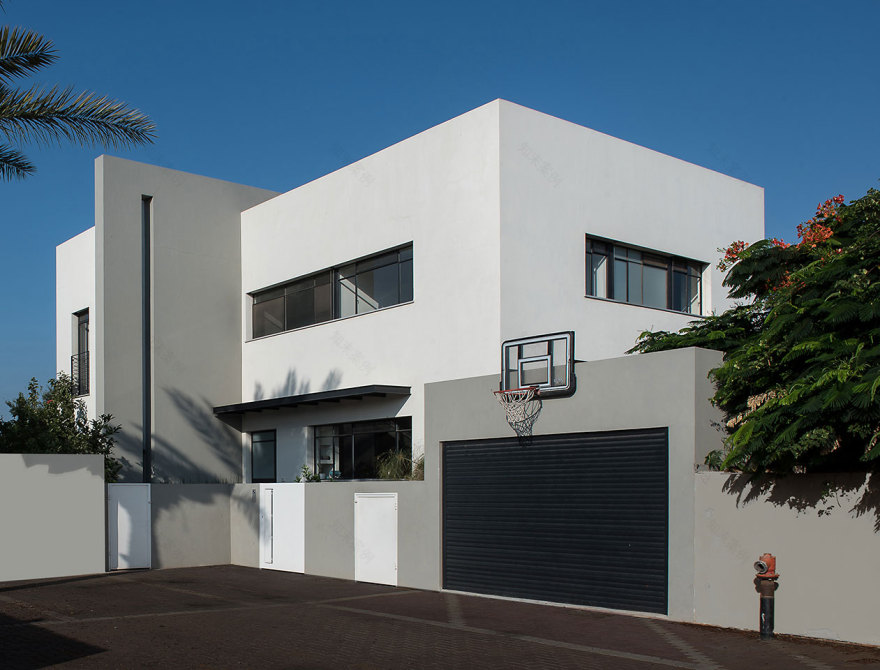 特拉维夫双家庭别墅 | 铝制框架与自然光的巧妙融合-1