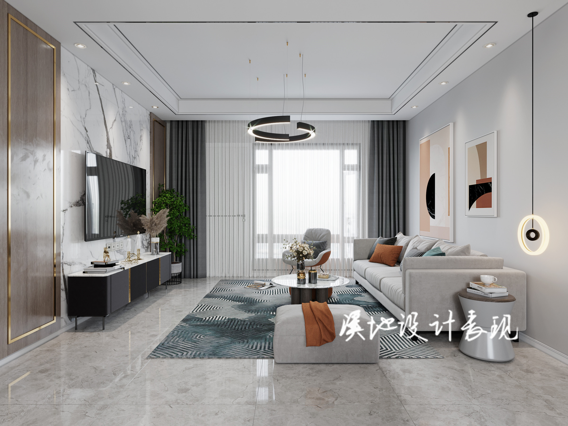 现代 轻奢家装案例-4