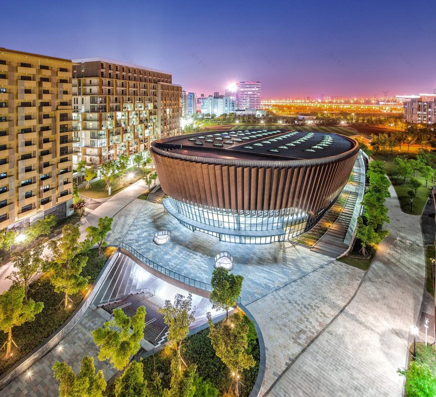 校园中的一尾活力游鱼& 上海科技大学体育馆/一尾游鱼,戏水于宿舍楼的涟漪波浪间,游弋于生机盎然的青青校园中-55