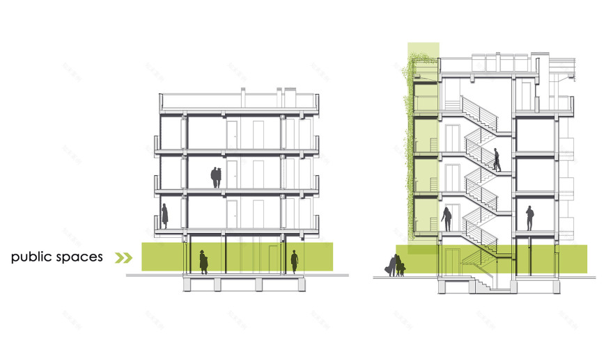 罗马绿色公寓建筑,创新社会住房与自然共生-21