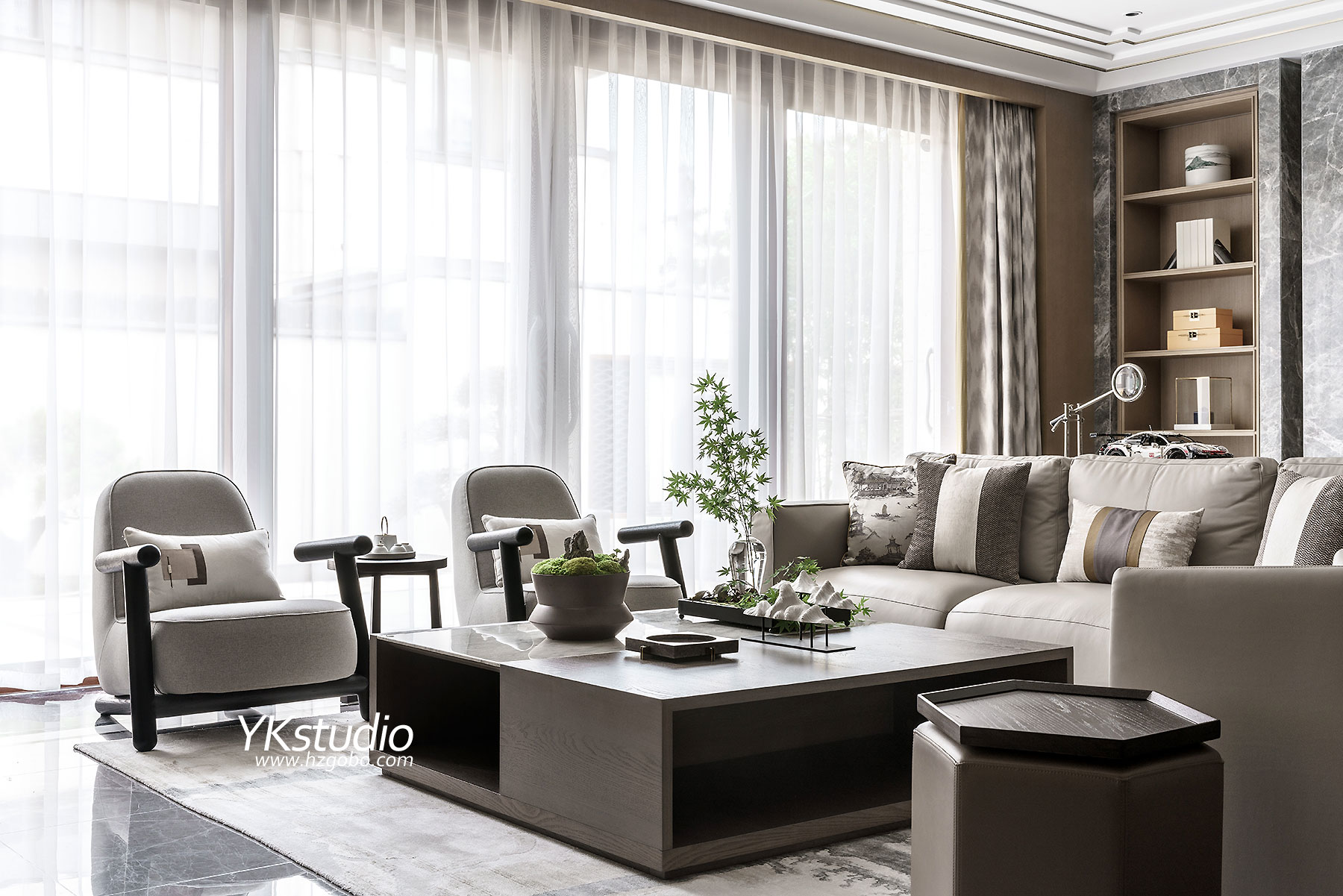 新中式风格别墅-3