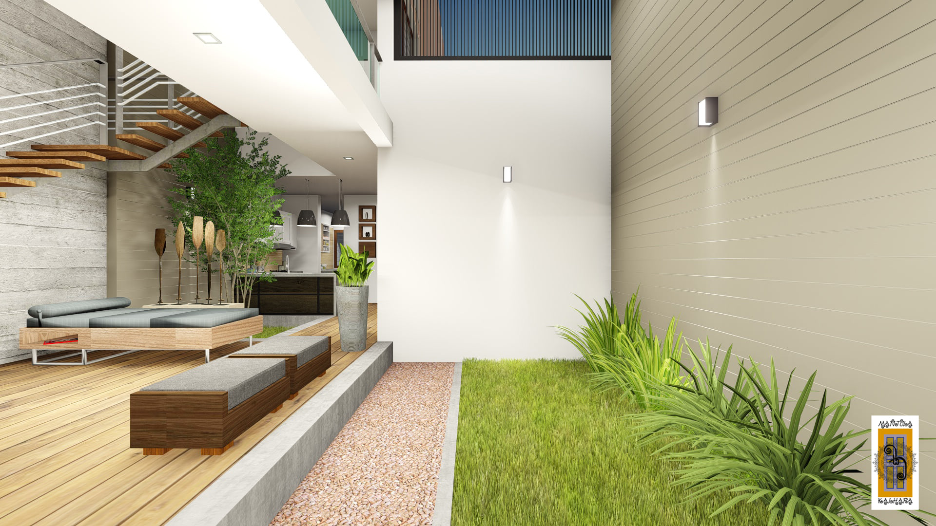 "斯里兰卡 Battaramulla 别墅 | 现代极简主义的完美体现"-31