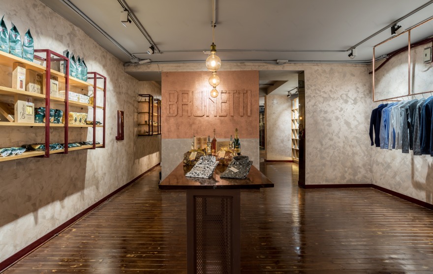 意大利风情 Brunetti 咖啡店,融合纺织与咖啡文化-4