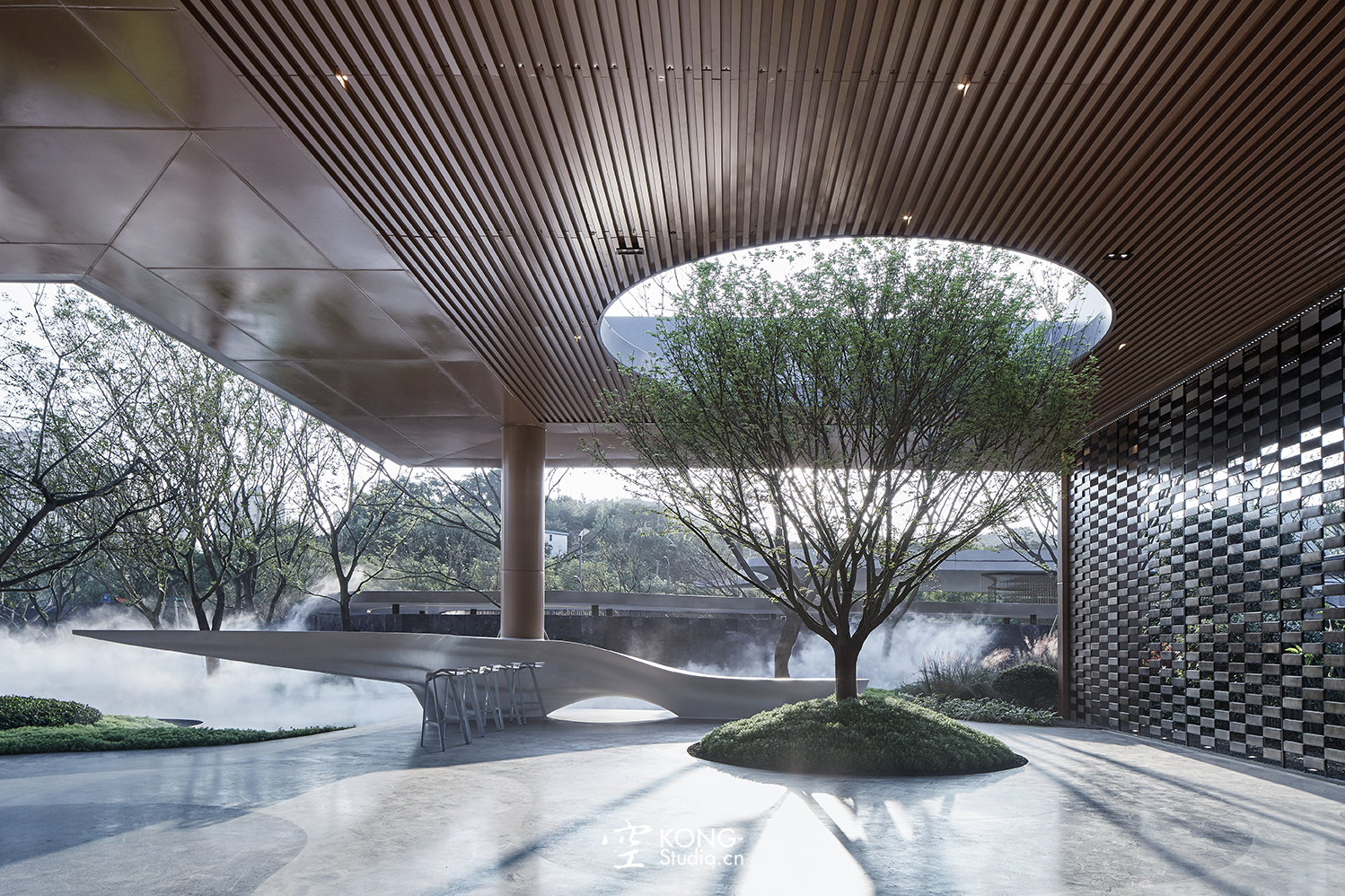 空与间建筑摄影：融创观溪樾销售中心-18