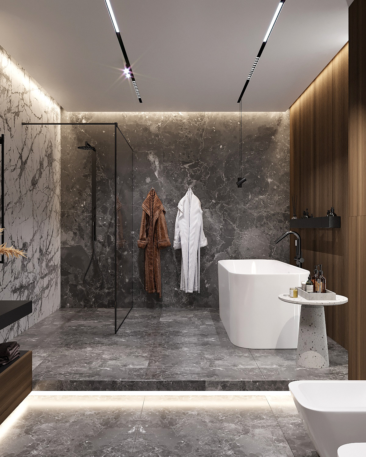 胡桃木+大理石，不一样的奢华质感！-21