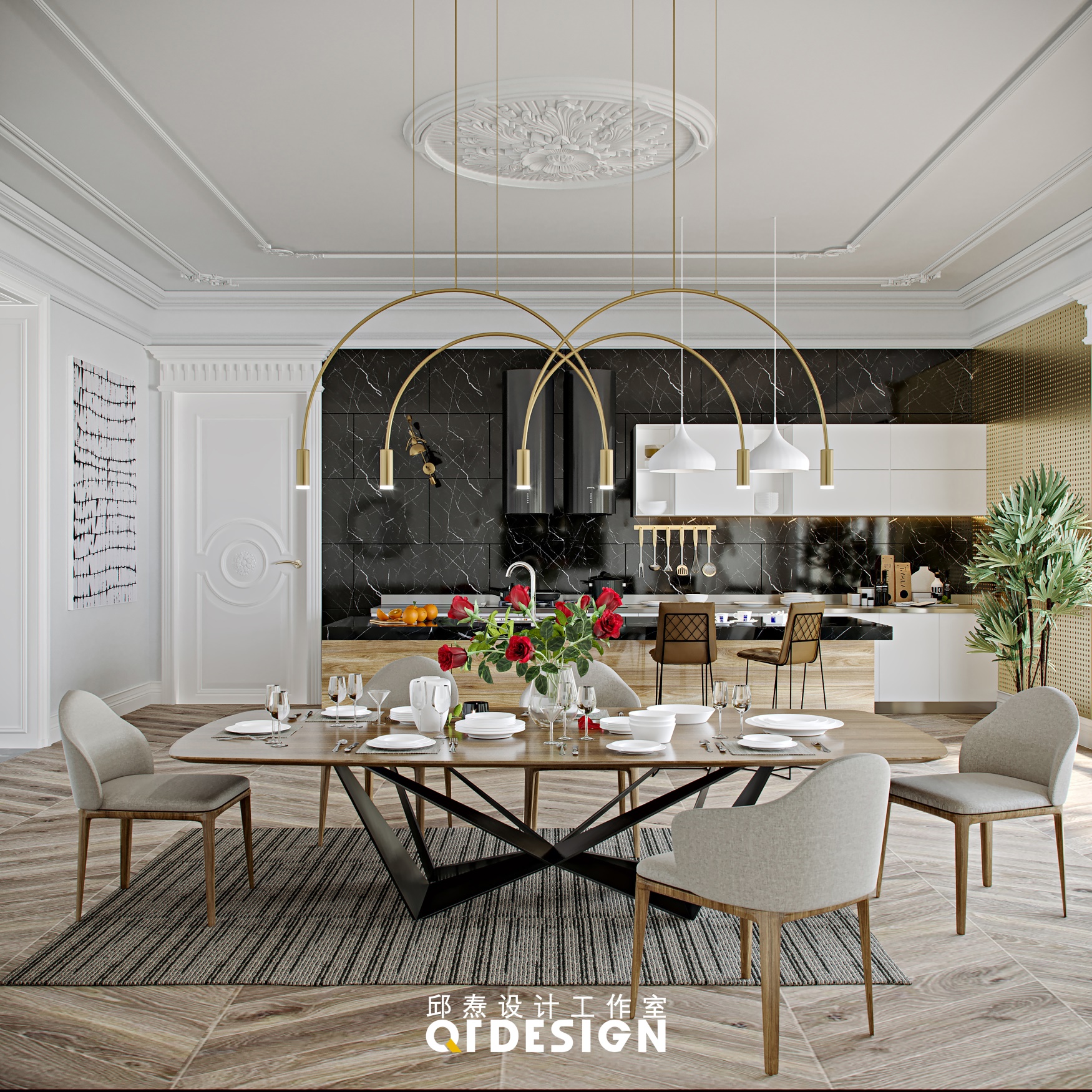 邱焘设计 / 现代法式丨古典和创新之间丨轻柔踱步-18