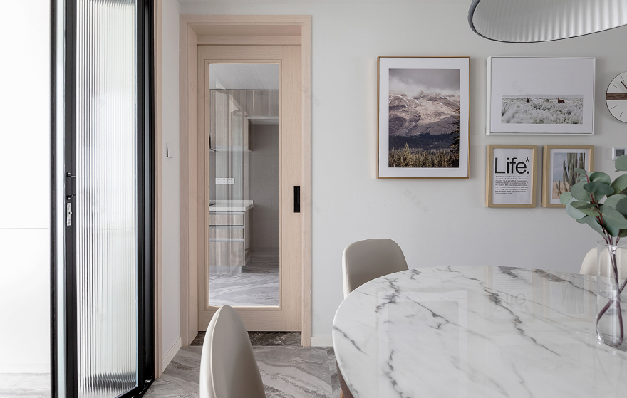 家之气息 | 双饰面厨房与火烧板卫生间设计-23