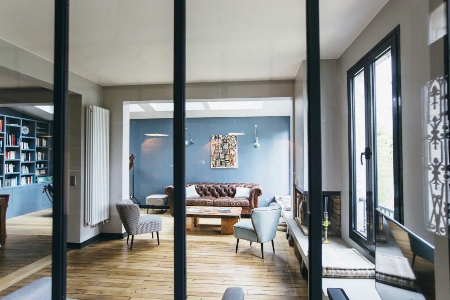 巴黎郊区百年别墅的现代重生-20